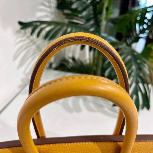 Hermes Birkin 30 Jaune D'or Clemence - Picture 10 of 16